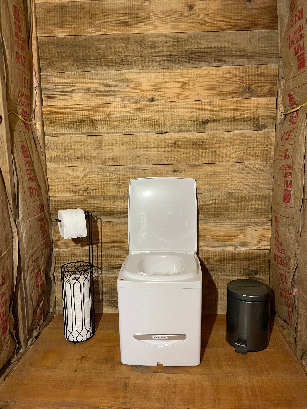 Cuddy composting toilet in a tiny home loo