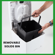 How to remove the solids bin from your composting toilet - Compo Closet